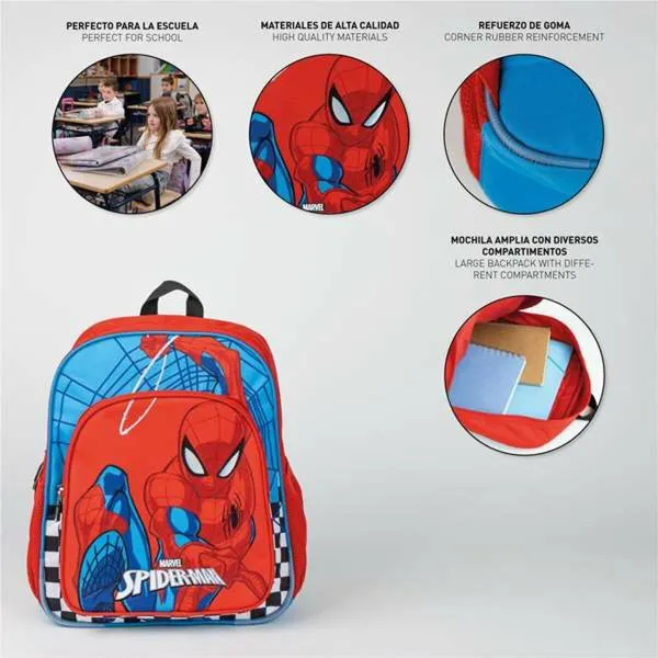 Mokyklinis krepšys Spider-Man Raudona 31 x 12 x 38 cm