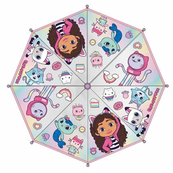 Lietussargs Gabby's Dollhouse Rozā 45 cm