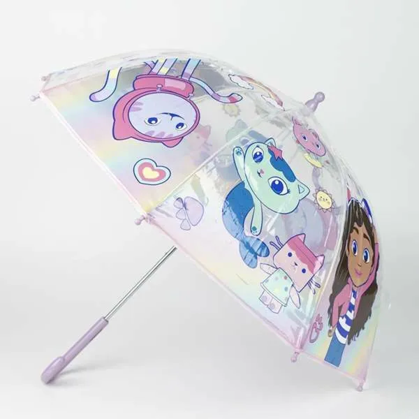 Umbrella Gabby's Dollhouse Pink 45 cm