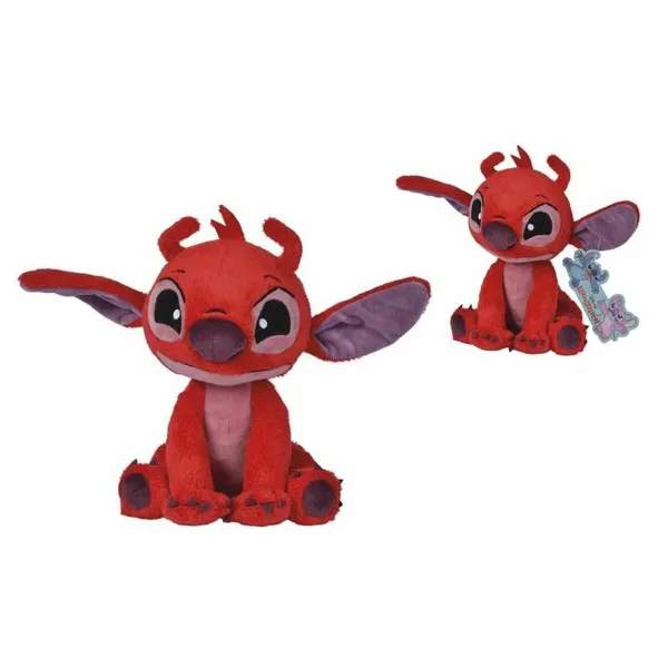 Pūkaina Rotaļlieta Stitch Leroy 25 cm Sarkans Daudzkrāsains