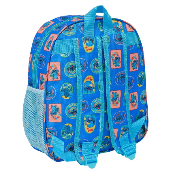 Skolas soma Stitch Zils 27 x 33 x 10 cm 3D
