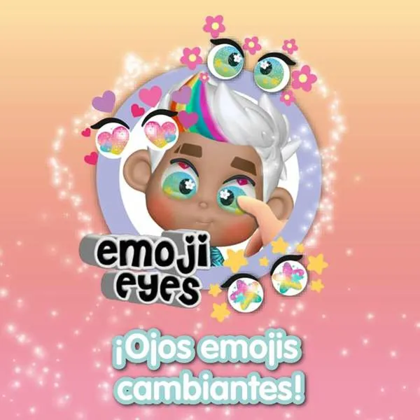 Lelle Zīdainis Famosa Mini Trotties Emoji Eyes 12 cm Artikulēts