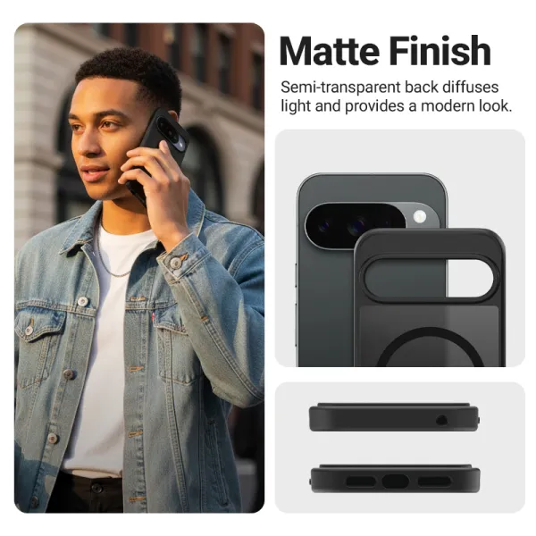 Crong Hybrid Matte Magnetic - MagSafe Case Google Pixel 10 Pro XL (Black)