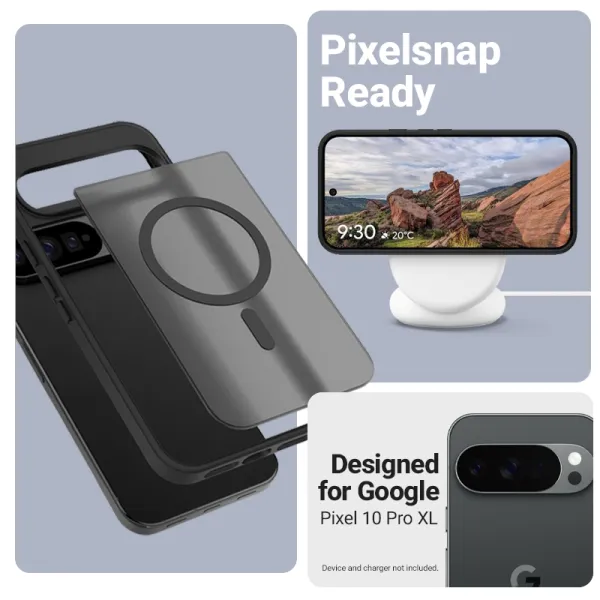 Crong Hybrid Matte Magnetic - MagSafe Case Google Pixel 10 Pro XL (Black)