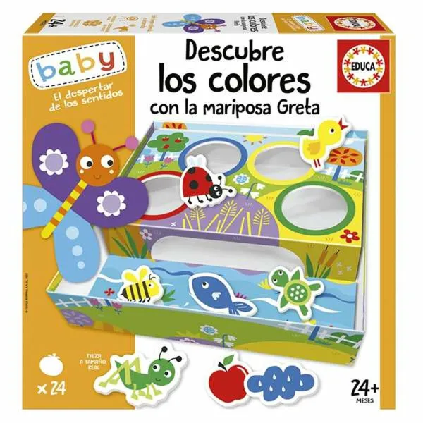 Edukacinis žaidimas Educa Descubre los Colores con La Mariposa Greta