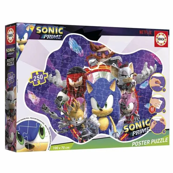 4 Pužļu Komplekts Sonic Prime 250 Daudzums