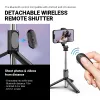 Crong SelfieGo Lite – Compact Bluetooth Selfie Stick Tripod (Black)