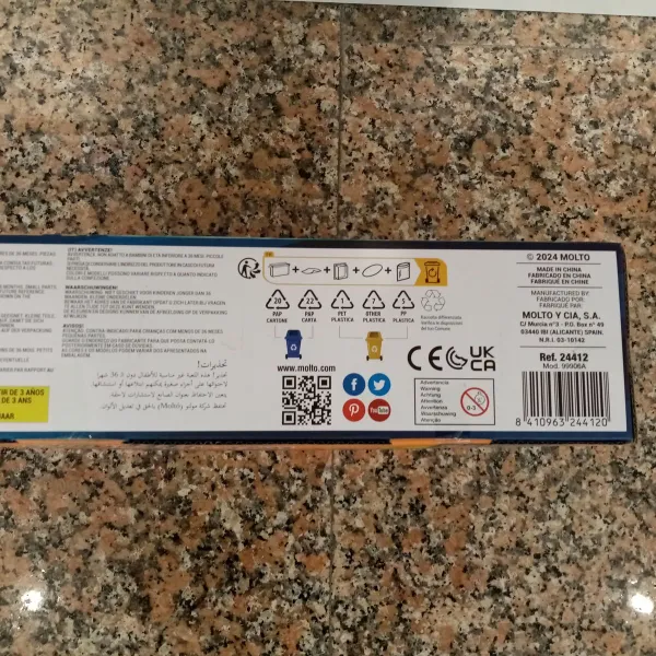 Võidusõidurada Moltó 107 cm Haikala 17 Tükid, osad