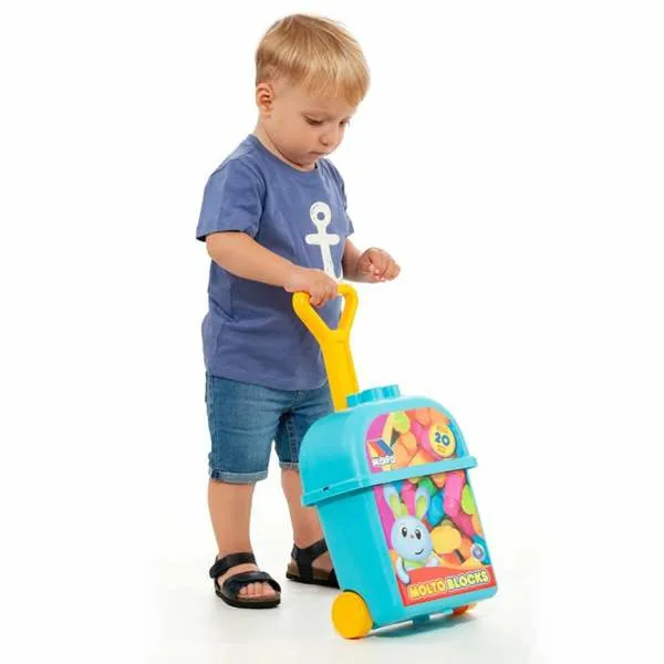 Building Blocks Game Moltó 20 Pieces Trolley