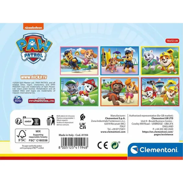 Детский деревянный паззл The Paw Patrol
