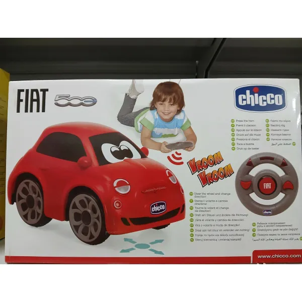 Kauko-ohjattava auto Chicco Fiat 500 Punainen 14 x 13,5 x 21 cm