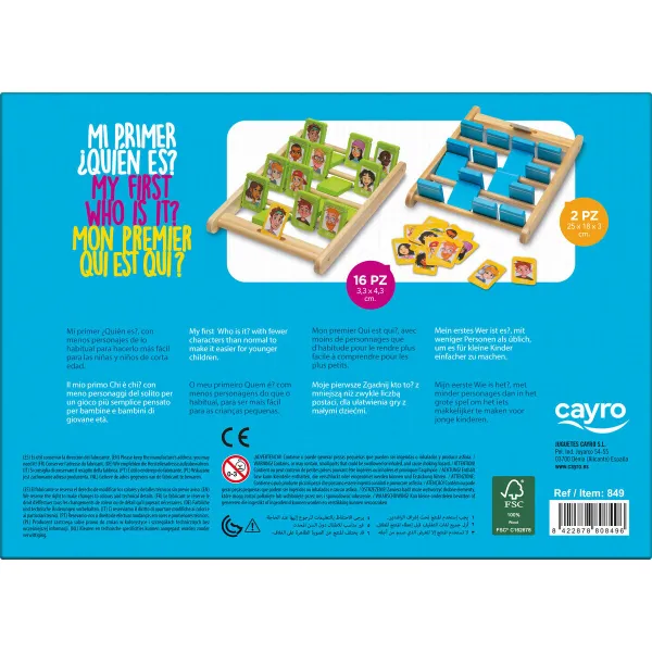 Деревянная игра Cayro Quien es quien 25 x 18 x 33 cm