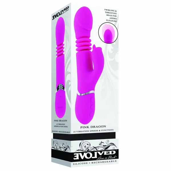 G-Punkta Vibrators Evolved Dragon Rozā