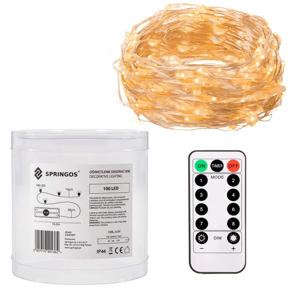 Ziemassvētku lampiņas Springos CL0101 9,9 m