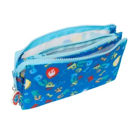 Trīsvietīgs futrālis The Paw Patrol Pups rule Zils 22 x 12 x 3 cm