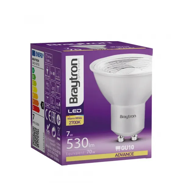 BRY-ADVANCE-7W-GU10-38D-2700K-LED BULB