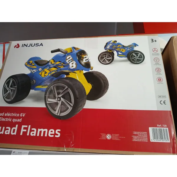 Электрический квадроцикл Injusa Flames 6 V 87 x 70 x 58 cm