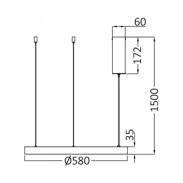 BRY-BELLA-SLP-PD-RND-GLD-46W-3IN1-IP20-CEILING FIX