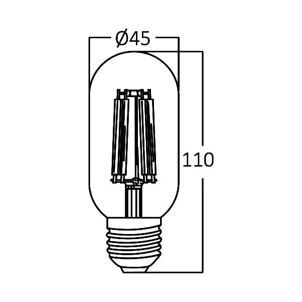 BRY-ADVANCE-4W-E27-T45-CLR-2700K-LED BULB