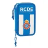 Tuplapenaali RCD Espanyol Sininen Valkoinen 12.5 x 19.5 x 4 cm (28 Kappaletta)