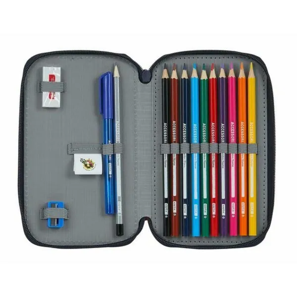 Double zīmuļu futrālis RFEF M854 Sarkans 12.5 x 19.5 x 4 cm (28 Daudzums)