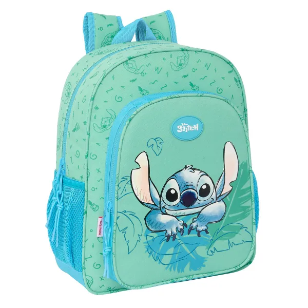 Koululaukku Lilo & Stitch Aloha Turkoosi 32 x 38 x 12 cm