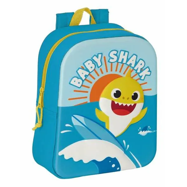 Школьный рюкзак 3D Baby Shark Синий 22 x 27 x 10 cm