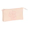 Triple Carry-all Minnie Mouse Baby Pink (22 x 12 x 3 cm)