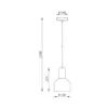 BRY-P001R-1H-1xE27-BLC-PENDANT LIGHT