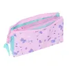 Triple Carry-all Frozen Cool days Violet Sky blue 22 x 12 x 3 cm