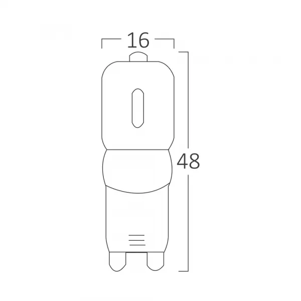 BRY-ADVANCE-3W-G9-240D-220V-DIM-6500K-LED BULB