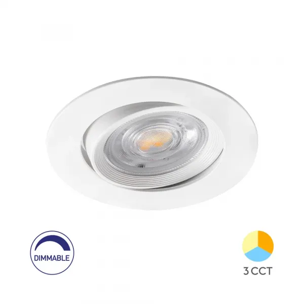 BRY-SPOTLED G3-7W-RND-WHT-DIM-3IN1-LED SPOTLIGHT