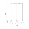 BRY-P001S-3H-3xE27-BLC-PENDANT LIGHT