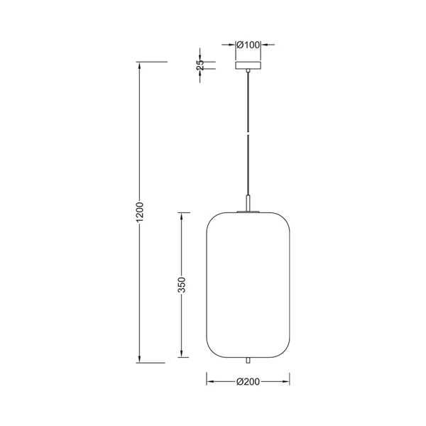 BRY-S011R-1H-1xE27-OPL-BLC-PENDANT LIGHT