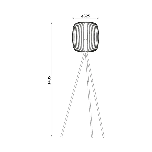 BRY-W007T-1H-1xE27-BEJ-FLOOR LAMP