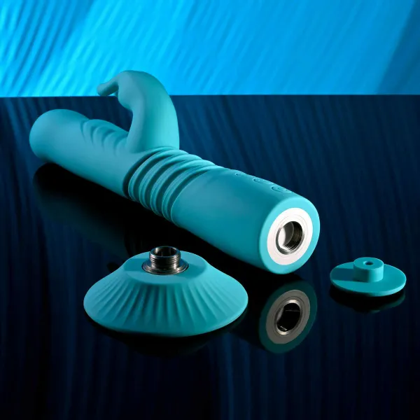 Divkārši Stimulējošs Vibrators Evolved Zaļš