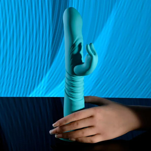 Divkārši Stimulējošs Vibrators Evolved Zaļš