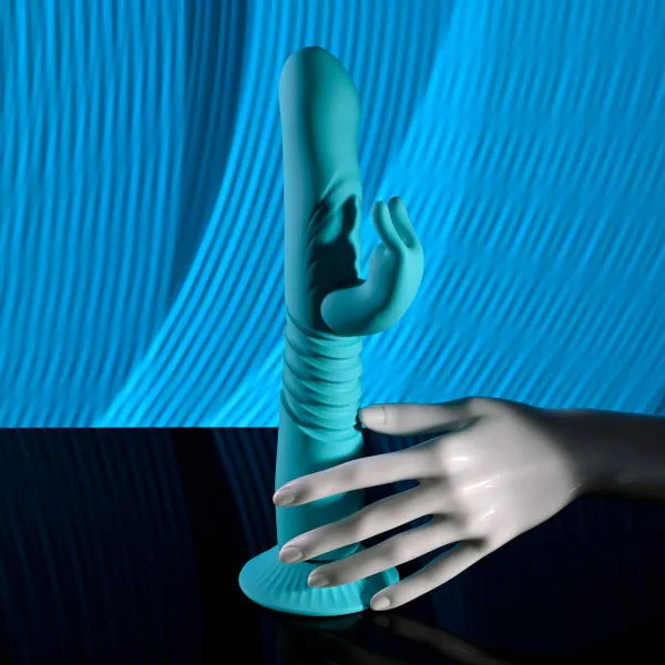 Divkārši Stimulējošs Vibrators Evolved Zaļš