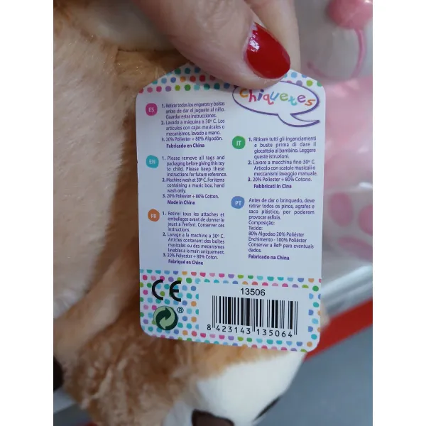 Fluffy toy Artesanía Beatriz Bear 30 cm