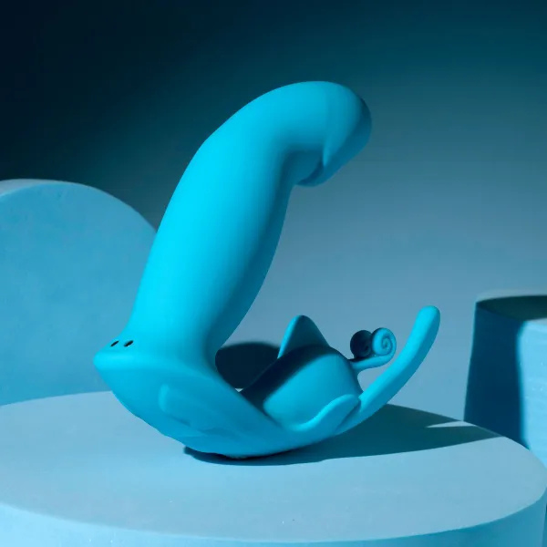 Divkārši Stimulējošs Vibrators Evolved Zils