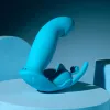 Divkārši Stimulējošs Vibrators Evolved Zils