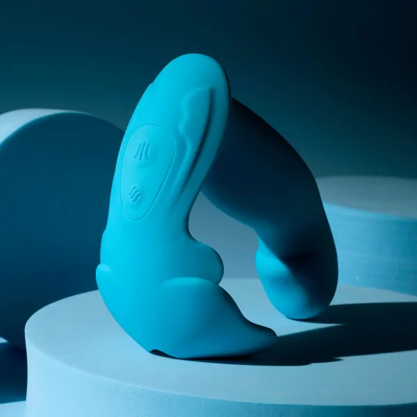 Divkārši Stimulējošs Vibrators Evolved Zils