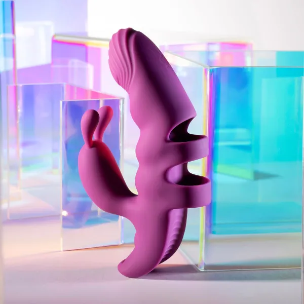 Divkārši Stimulējošs Vibrators Evolved Playboy Violets