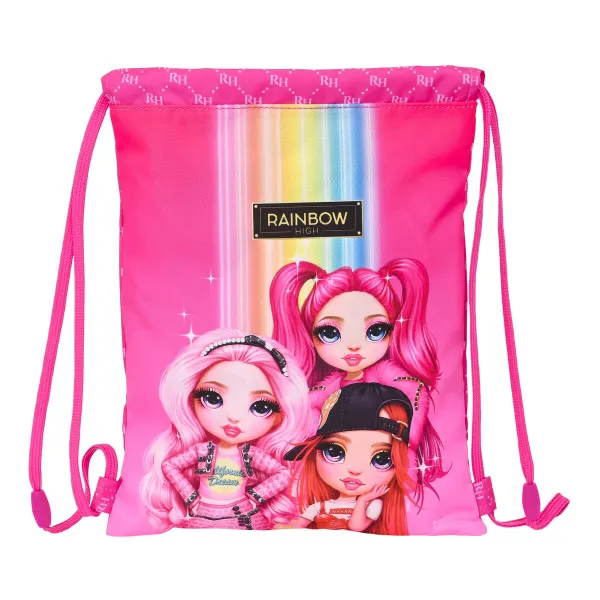 Lasten reppu Rainbow High Fuksia 26 x 34 x 1 cm