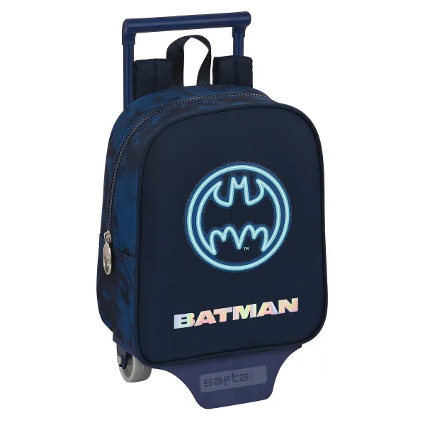 Skolas mugursoma ar riteņiem Batman Legendary Tumši Zils 22 x 27 x 10 cm