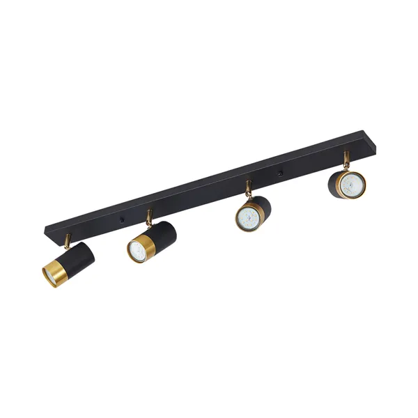 BRY-G002C-4H-4xGU10-GLD-BLC-CEILING LIGHT