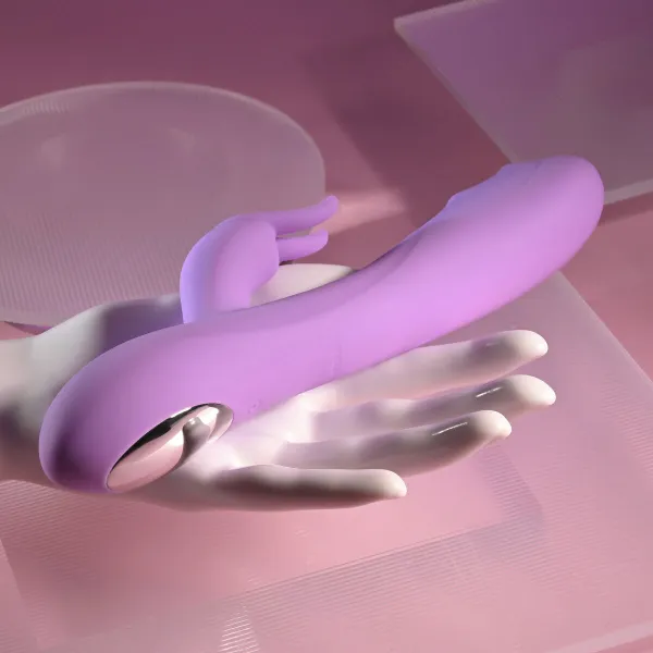 Divkārši Stimulējošs Vibrators Evolved Rozā