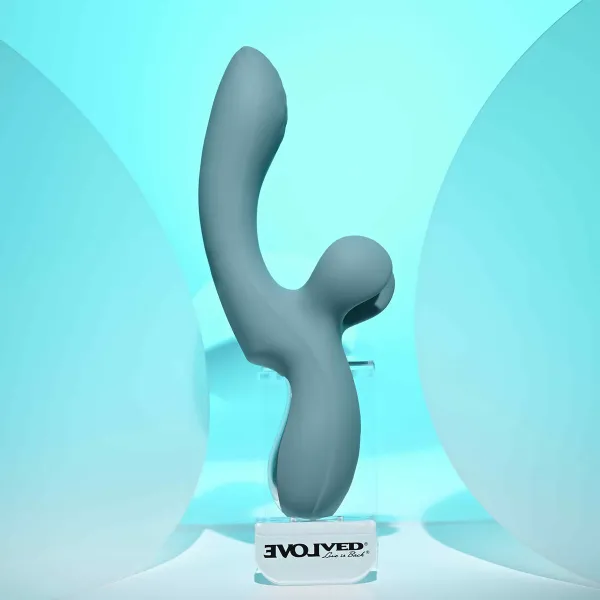 Divkārši Stimulējošs Vibrators Evolved Zils
