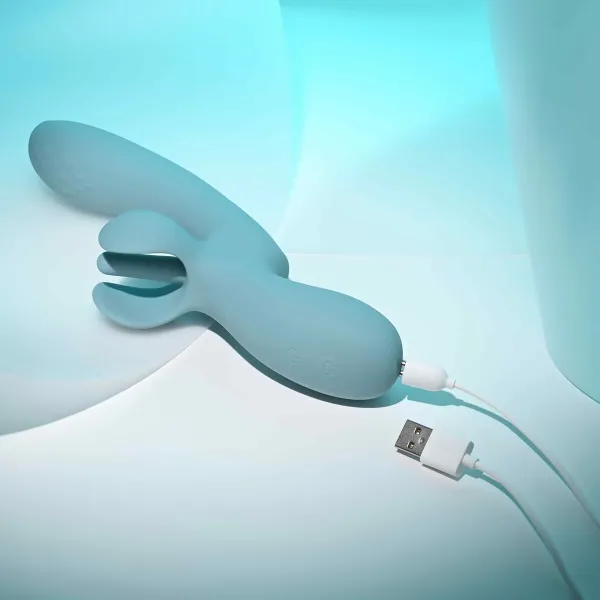 Divkārši Stimulējošs Vibrators Evolved Zils