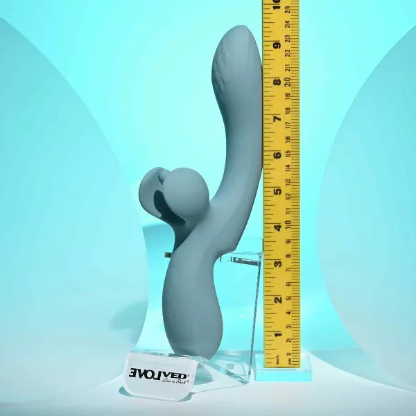 Divkārši Stimulējošs Vibrators Evolved Zils